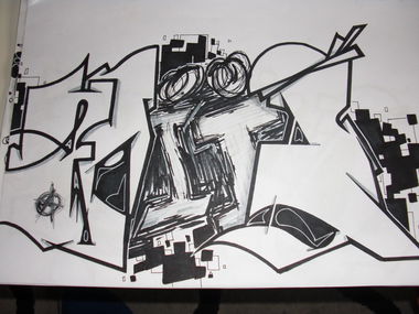 Graffiti Sketch - Photo by heka - amiq (2013)