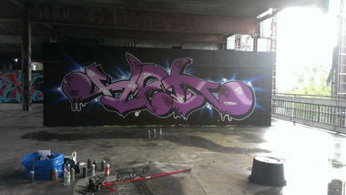 Graffiti Wall in Berlin - Photo by heks - heks (2014)