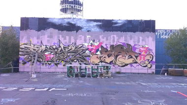 Graffiti Wall - Photo by heks - psyk, tobo, heks (2014)