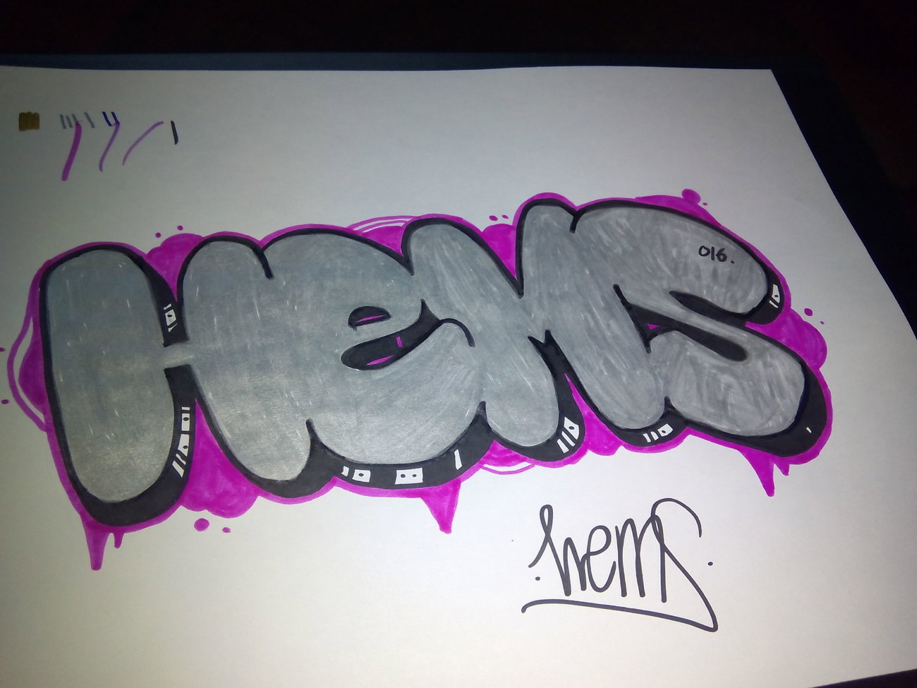 Graffiti Sketch - Photo by hemsone - Hems, Madrid