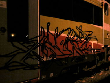 Graffiti Train - Photo by highbutskilled