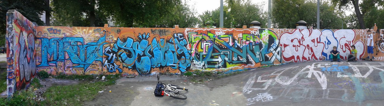 Graffiti Wall - Photo by honigfresser - MATIÖ, SECMA, ONER (2014)