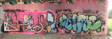 Graffiti Wall - Photo by honigfresser - SECMA, HORSE, ONER (2014)