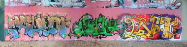 Graffiti Wall - Photo by honigfresser - secma, volvo, oner (2014)