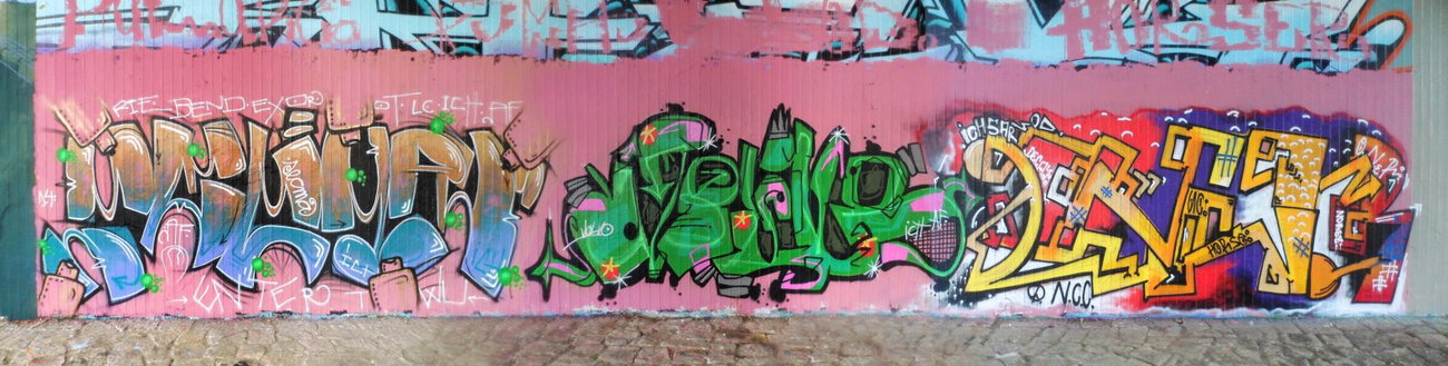 Graffiti Wall - Photo by honigfresser - secma, volvo, oner (2014)