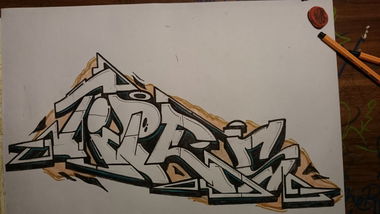Graffiti Sketch - Photo by horstgunwhite