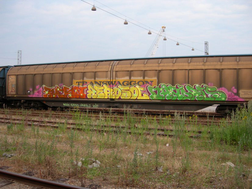 Graffiti Train in Denmark - Photo by huatari