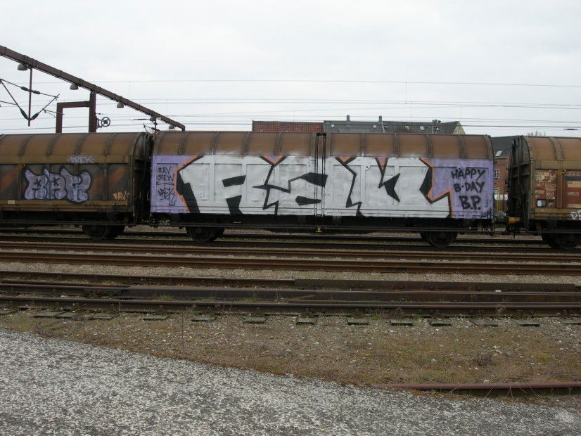 Graffiti Train in Denmark - Photo by huatari