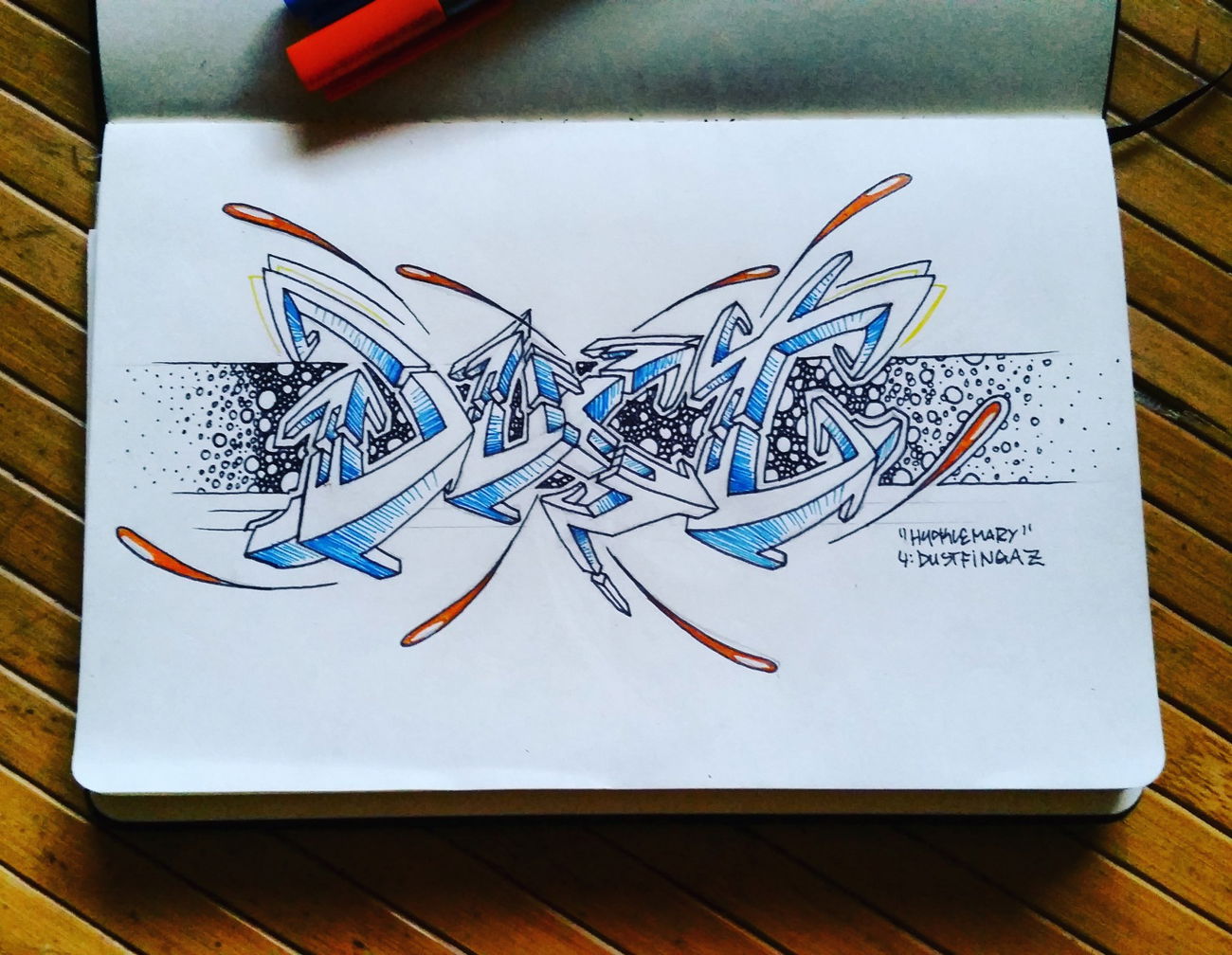 Graffiti Wall in Mannheim - Photo by huckleMary - dust, dustfingaz, hucklemary (2017)