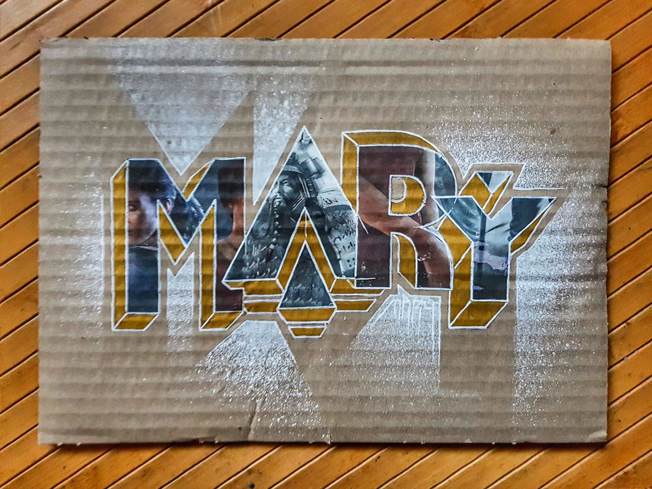 Graffiti Artwork - Photo by huckleMary - sketch, cardboard, mary (2017)