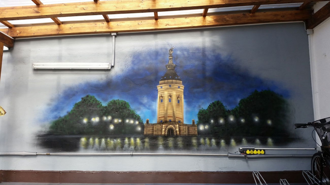 Graffiti Wall in Mannheim - Photo by huckleMary - mannheim, wasserturm, mary (2016)