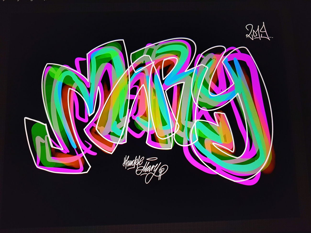 Graffiti Wall - Photo by huckleMary (2019)