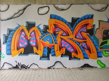 Graffiti Wall - Photo by huckleMary - 3d, graffiti, hucklemary (2019)