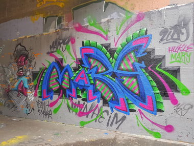 Graffiti Wall - Photo by huckleMary - mary, hucklemary, mannheim (2019)