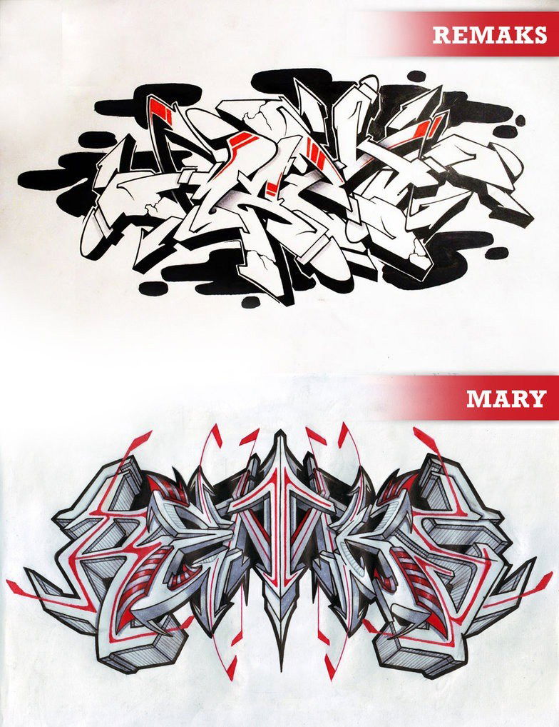 Graffiti Sketch - Photo by huckleMary - mary, remaks, hucklemary