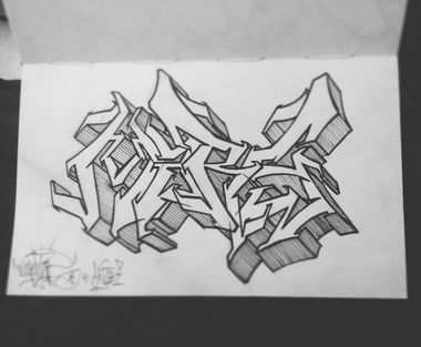 Graffiti Wall - Photo by huckleMary - sketch, blackbook, mini