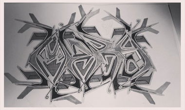 Graffiti Sketch in Mannheim - Photo by huckleMary - mary, hucklemary, lemacs