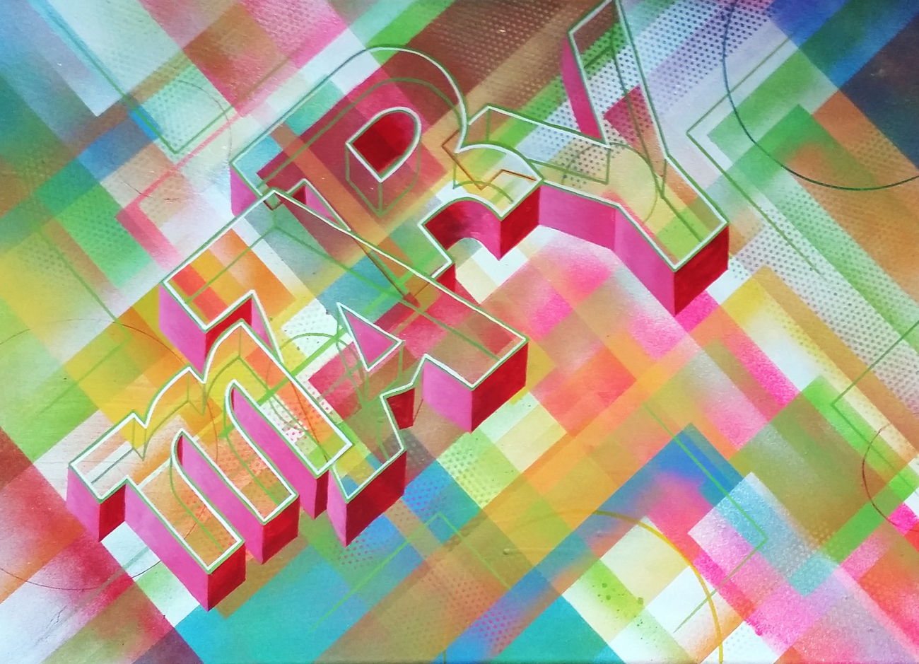 Graffiti Artwork in Mannheim - Photo by huckleMary - canvas, mary, hucklemary (2015)