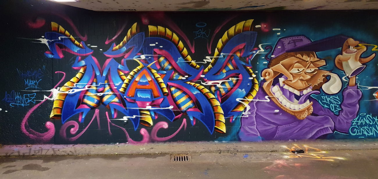 Graffiti Wall - Photo by huckleMary - graffiti, mannheim, hucklemary (2020)