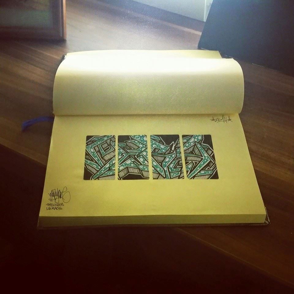 Graffiti Wall in Mannheim - Photo by huckleMary (2014)