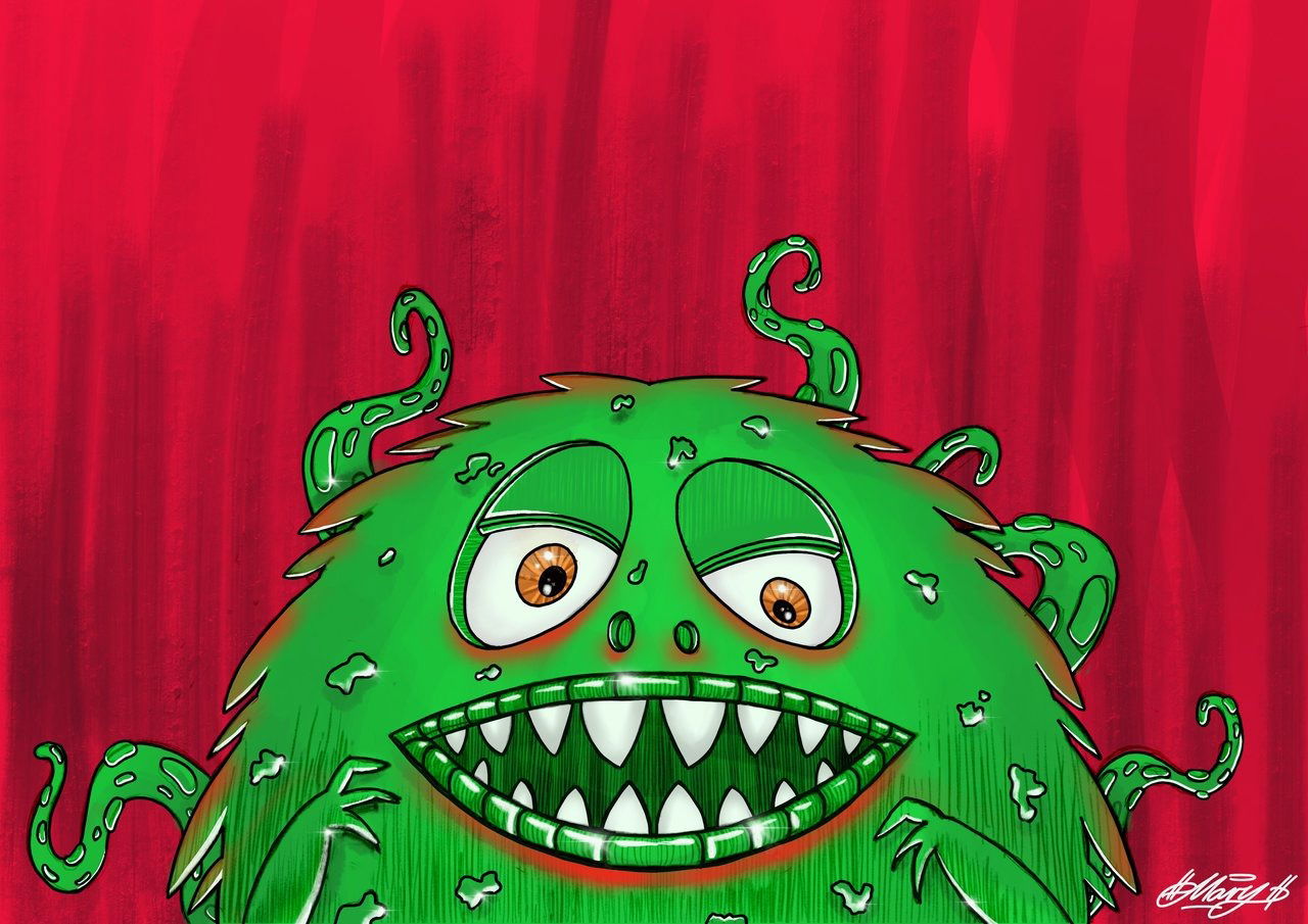 Graffiti Wall - Photo by huckleMary - sketch, digital, character (2018)