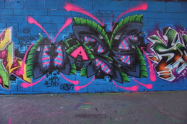 Graffiti Wall - Photo by huckleMary - graffiti, mary, 3d (2019)