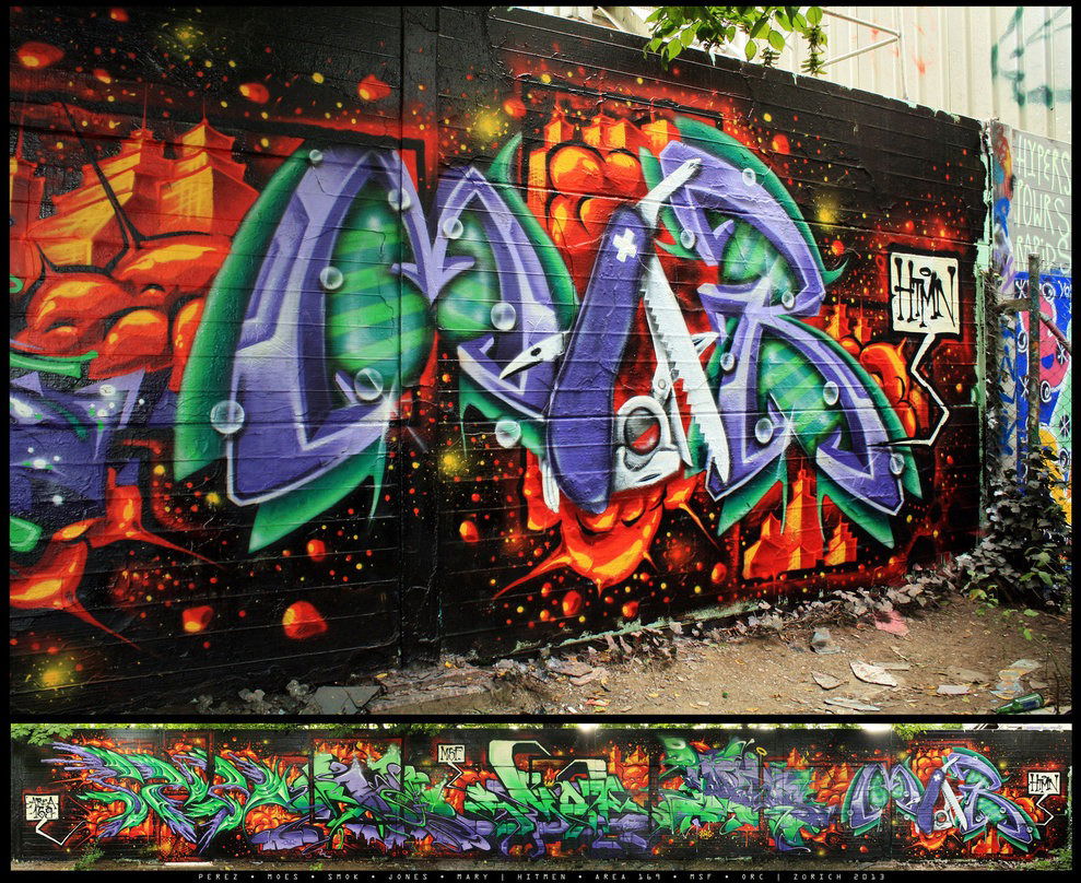 Graffiti Wall in Zürich - Photo by huckleMary - hucklemary, mary, maryone