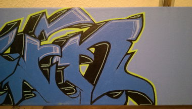 Graffiti Artwork - Photo by iPuke - ea, canvas, tabea