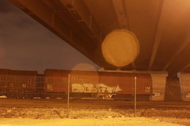Graffiti Train in Germany - Photo by iPuke - hmb, qws, duisburg