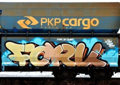 Graffiti Train in Germany - Photo by iPuke - hmb, qws, duisburg