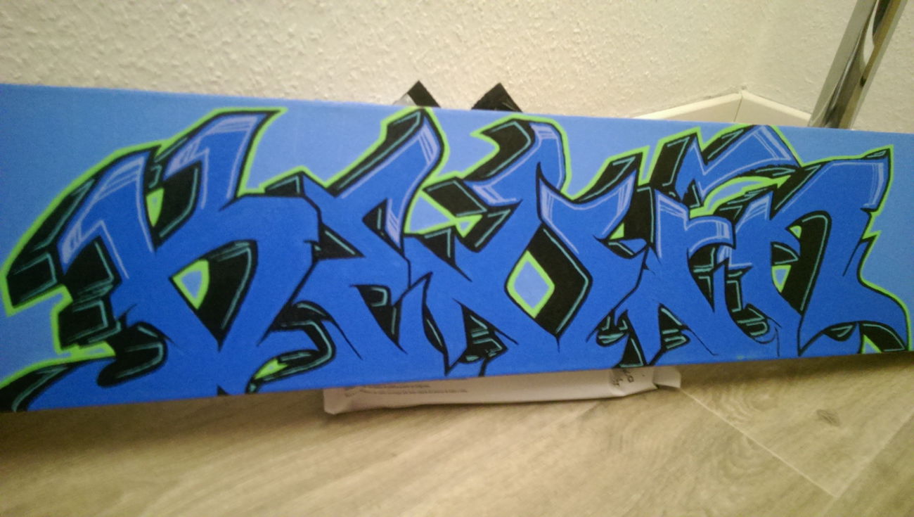 Graffiti Artwork - Photo by iPuke - ea, canvas, tabea