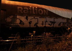 Graffiti Train in Germany - Photo by iPuke - hmb, qws, duisburg