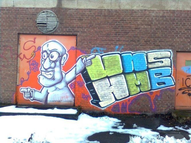 Graffiti Bombing in Germany - Photo by iPuke