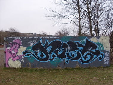 Graffiti Wall in Germany - Photo by iPuke - hmb, qws, duisburg