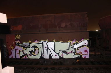 Graffiti Train in Germany - Photo by iPuke - hmb, qws, duisburg
