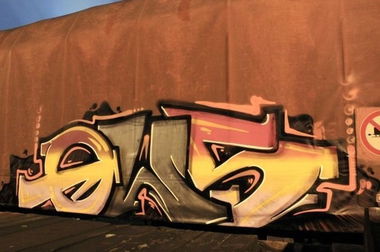 Graffiti Train in Germany - Photo by iPuke - hmb, qws, duisburg
