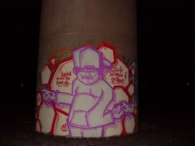 Graffiti Bombing in Germany - Photo by iPuke