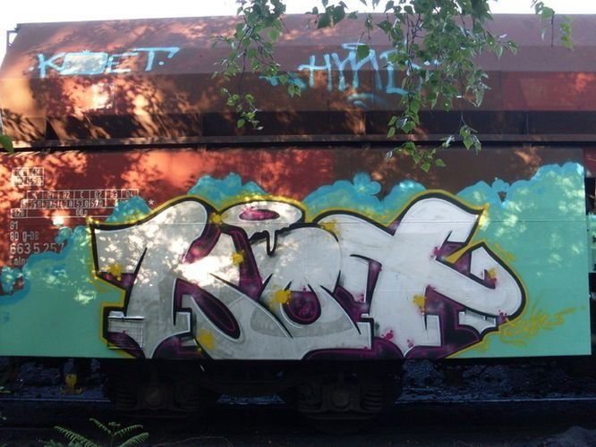 Graffiti Train in Germany - Photo by iPuke - hmb, qws, duisburg