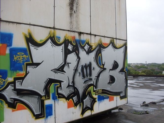 Graffiti Bombing in Germany - Photo by iPuke - hmb, qws, duisburg