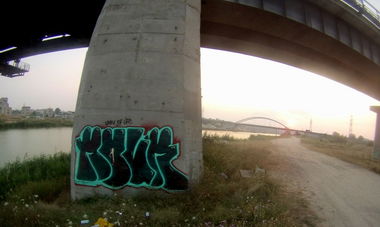 Graffiti Wall in Constan?a - Photo by iammok1 - "mouk", "Constanta", "Bucharest" (2014)