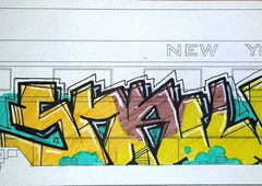 Graffiti Wall - Photo by ibwke - 5NAIL, 75TUCK, IBWKE (2016)