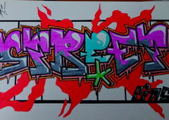 Graffiti Sketch in Plovdiv - Photo by ibwke