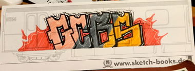 Graffiti Sketch in Plovdiv - Photo by ibwke