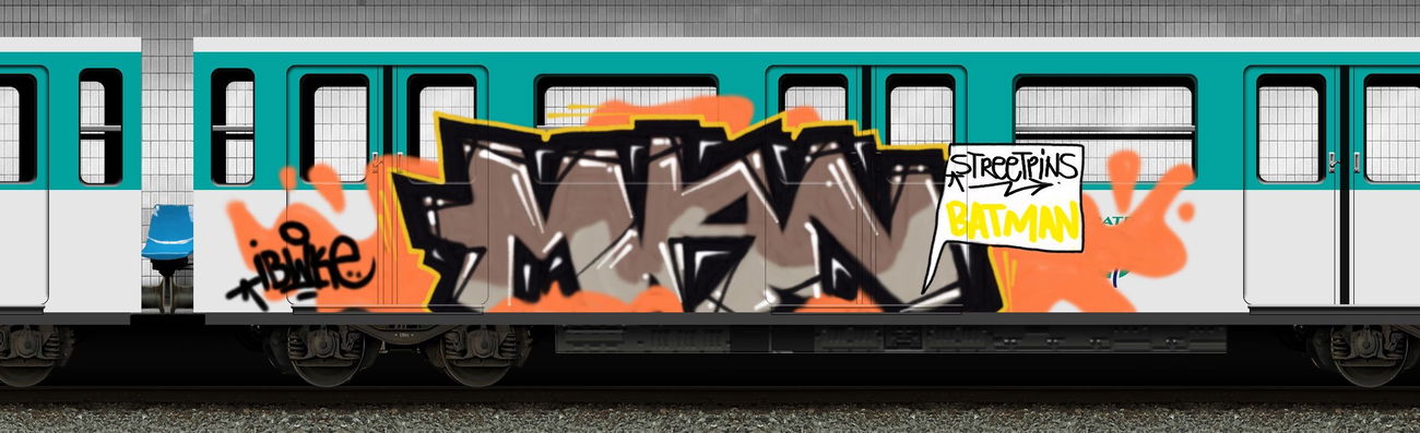 Graffiti Train - Photo by ibwke - 75tuck, fstuk, graffitiswat