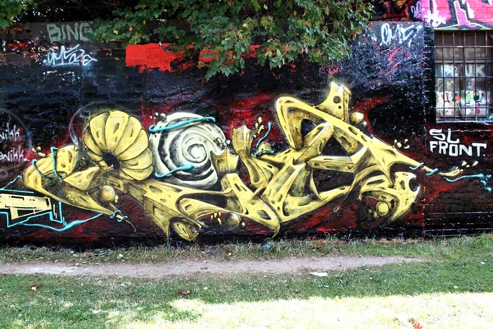 Graffiti Wall - Photo by ichstalingrad - käse, roca, kona (2014)