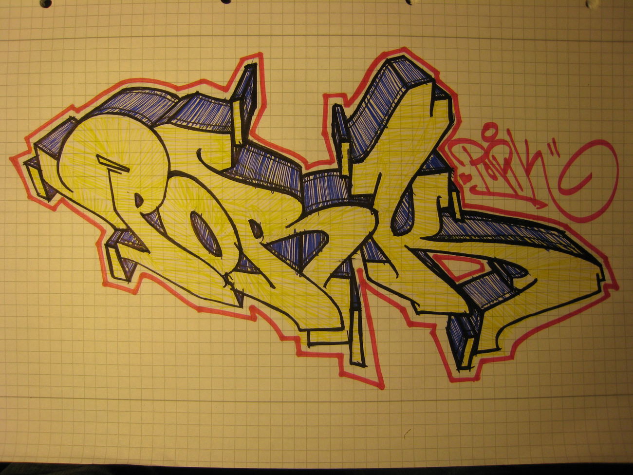 Graffiti Sketch - Photo by imPULS - pork, drunken, freestyle