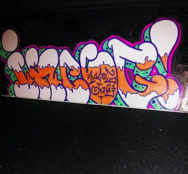 Graffiti Wall - Photo by incognitox - graffiti, sticker, no (2015)