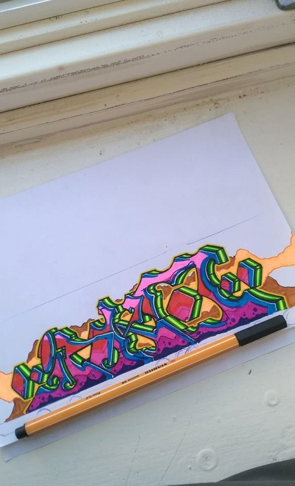 Graffiti Sketch - Photo by incognitox - 2018, sketch, everyday (2018)