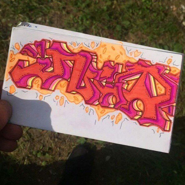 Graffiti Sketch in Kongo - Photo by incognitox - hot, colors, inco