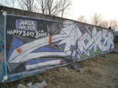 Graffiti Wall - Photo by inkfcr - Joker (2013)